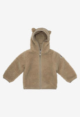 Moncler Kids Babies Zip-Up Fleece Jacket Beige 8G00001-89A3X239_751f3ab5-72d4-431a-8593-4fe6647d56d0