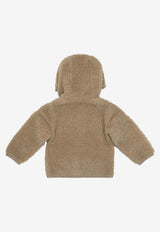 Moncler Kids Babies Zip-Up Fleece Jacket Beige 8G00001-89A3X239_751f3ab5-72d4-431a-8593-4fe6647d56d0