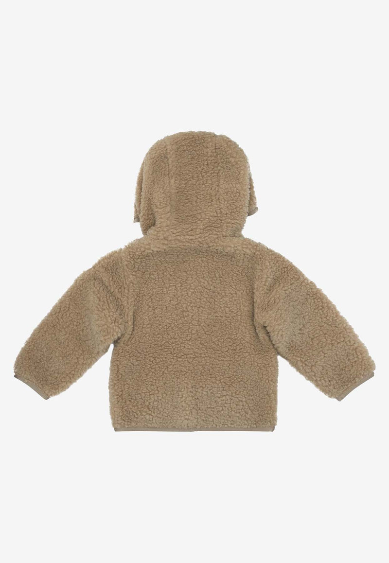 Moncler Kids Babies Zip-Up Fleece Jacket Beige 8G00001-89A3X239_751f3ab5-72d4-431a-8593-4fe6647d56d0
