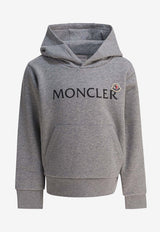 Moncler Enfant Boys Logo-Printed Hooded Sweatshirt Gray