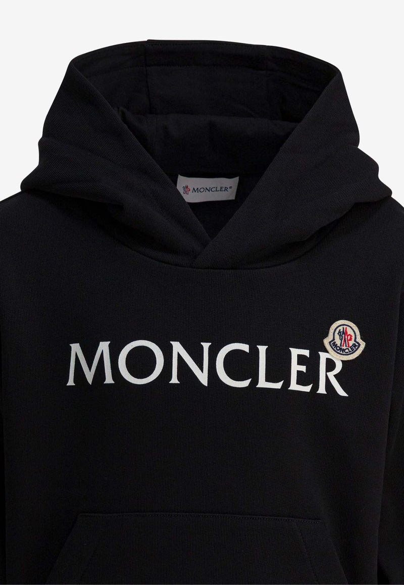 Moncler Kids Boys Logo Print Hooded Sweatshirt Black 8G00017-K899PS999_d65b1d7a-8efd-4cec-8e8b-b0ed2bee5623