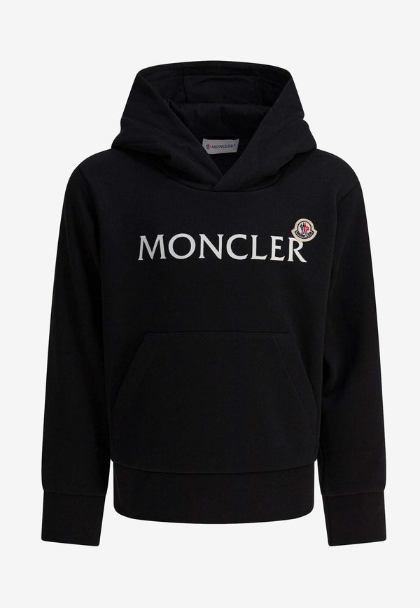 Moncler Kids Boys Logo Print Hooded Sweatshirt Black 8G00017-K899PS999_d65b1d7a-8efd-4cec-8e8b-b0ed2bee5623