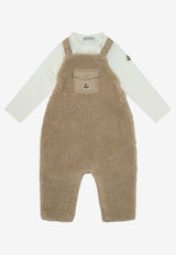 Moncler Enfant Babies Logo-Patched Onesie Beige