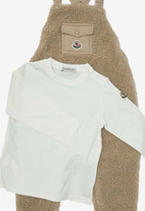 Moncler Enfant Babies Logo-Patched Onesie Beige