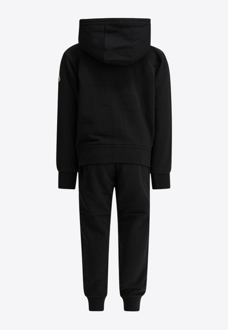 Moncler Kids Boys Logo Patch Tracksuit Black 8M00008-899PS999_7edd8e4d-427d-4a93-93ea-0b9ae3ebaf97