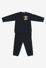 Moncler Enfant Babies Logo-Printed Tracksuit Blue