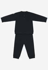Moncler Enfant Babies Logo-Printed Tracksuit Blue