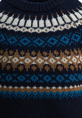 Moncler Kids Boys Patterned Wool Sweater Multicolor 9C00011-M1115778_2843a347-fd73-4904-88af-f7cb2ffaded4