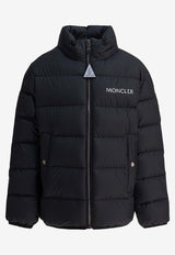 Moncler Kids Boys Logo Print Down Jacket Black BAJAN1A00026-597X2999_88f90f7c-7faf-405b-8aef-148e63dc58a6
