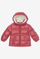 Moncler Kids Babies Logo Patch Down Jacket Pink MAIRE-B1A00033-597Z8559_0c9cae94-6c29-45a1-8ef7-6a928bb80d18