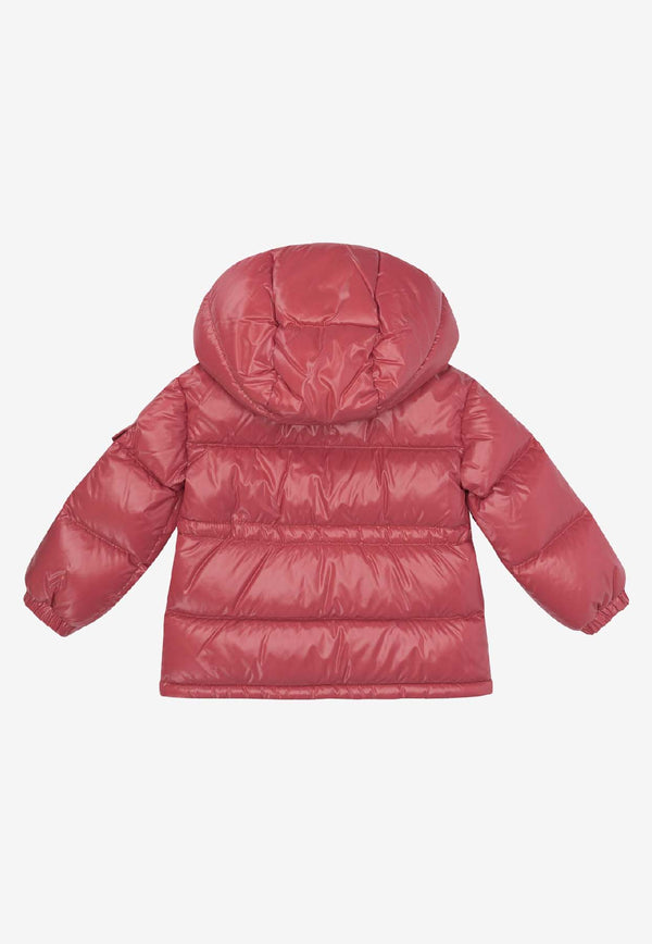Moncler Kids Babies Logo Patch Down Jacket Pink MAIRE-B1A00033-597Z8559_0c9cae94-6c29-45a1-8ef7-6a928bb80d18