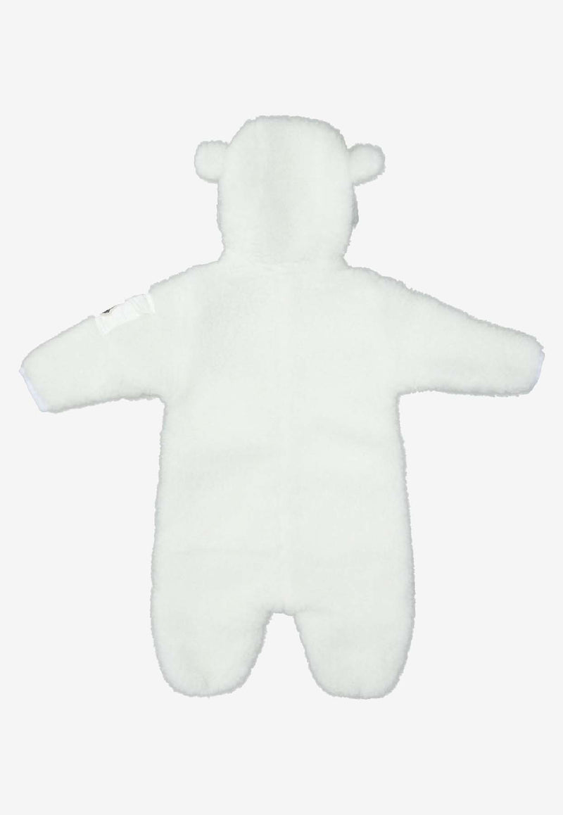 Moncler Kids Babies Logo Patched Zip-Up Onesie White ROMPER8L00009-89A3X032_3877c2b9-ca7a-428c-b798-ca09e0e48a2f