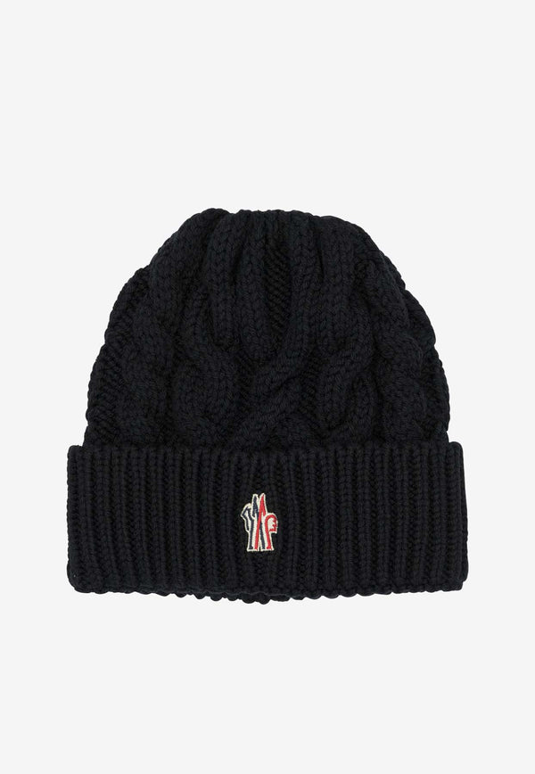 Moncler Grenoble Cable Knit Wool Beanie Black 3B00013-M1172999_65f903d1-610a-400a-9bab-ce7466f9b566