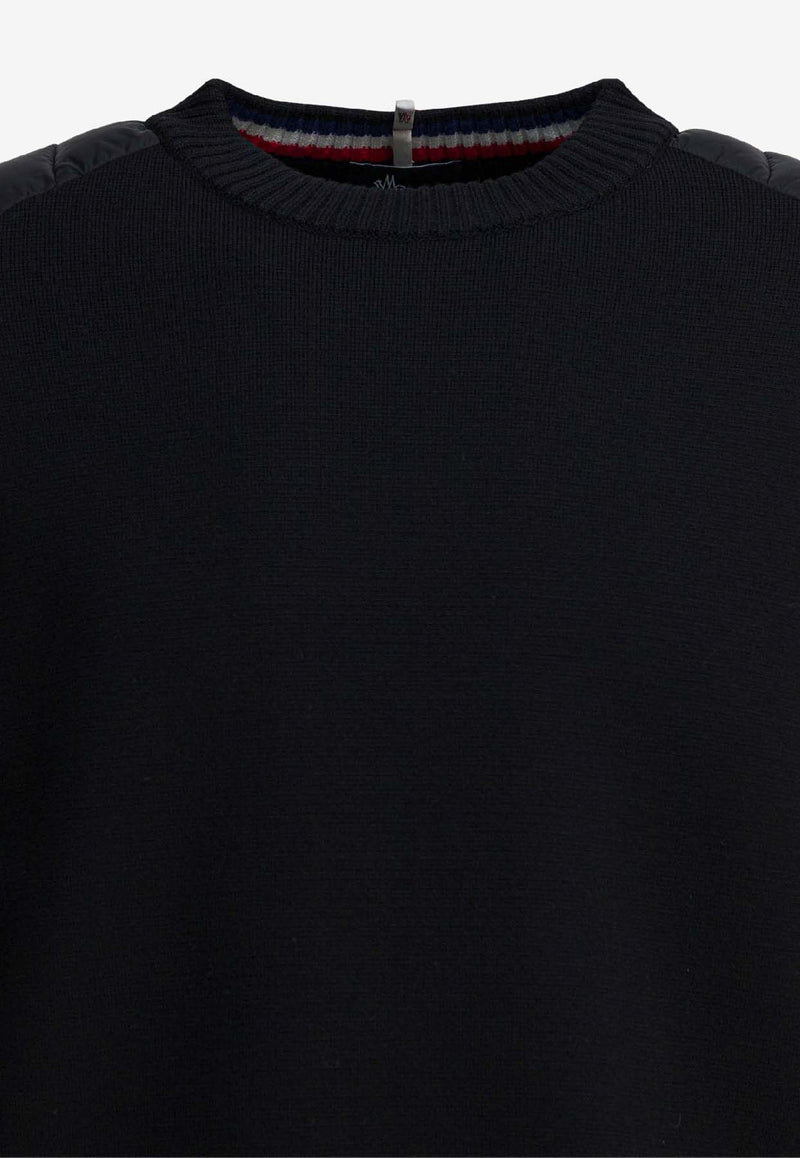 Moncler Grenoble Wool Crewneck Sweater Blue 9C00004-UM1122999_90b6941c-d199-484c-8bca-da6210862421