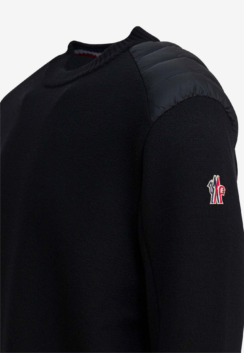 Moncler Grenoble Wool Crewneck Sweater Blue 9C00004-UM1122999_90b6941c-d199-484c-8bca-da6210862421