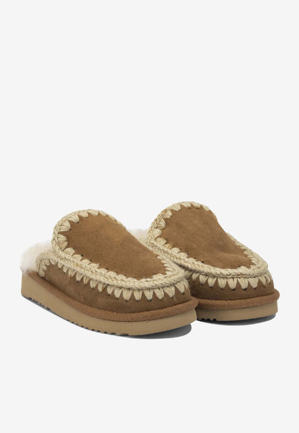 Mou Eskimo Suede Slippers Cognac MU.FW101125ACOG_38210521-d05f-4747-b8d9-e61045b2d1e8