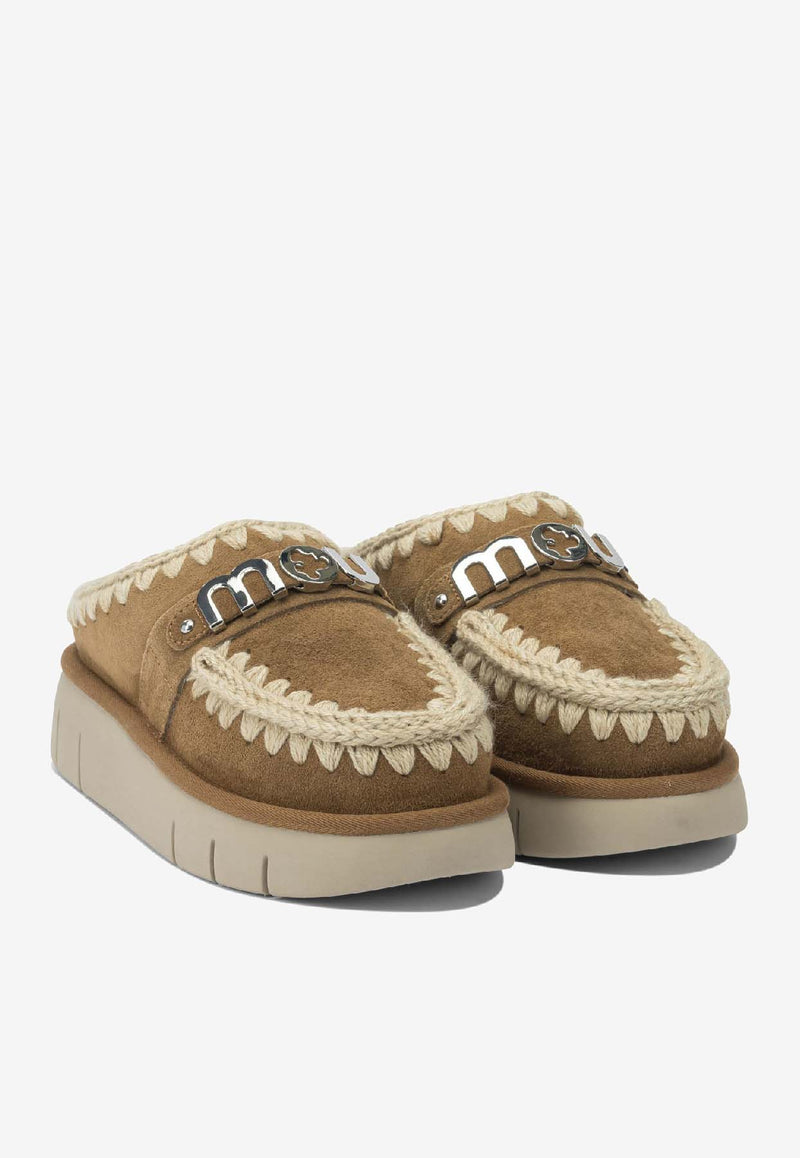 Mou Bounce Suede Clogs Cognac MU.FW531001ACOG_531fd618-3f24-4bc8-b321-92c92fee9adf
