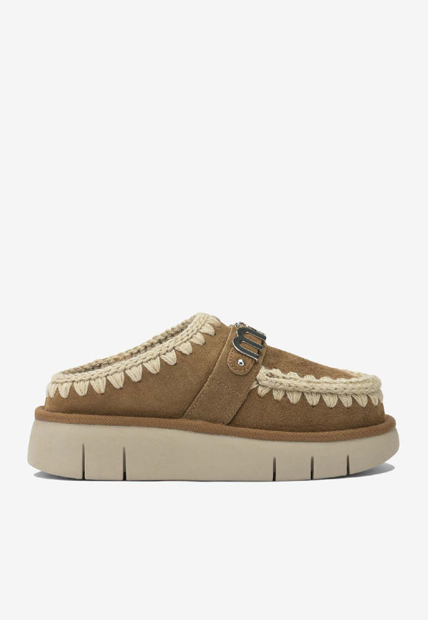 Mou Bounce Suede Clogs Cognac MU.FW531001ACOG_531fd618-3f24-4bc8-b321-92c92fee9adf