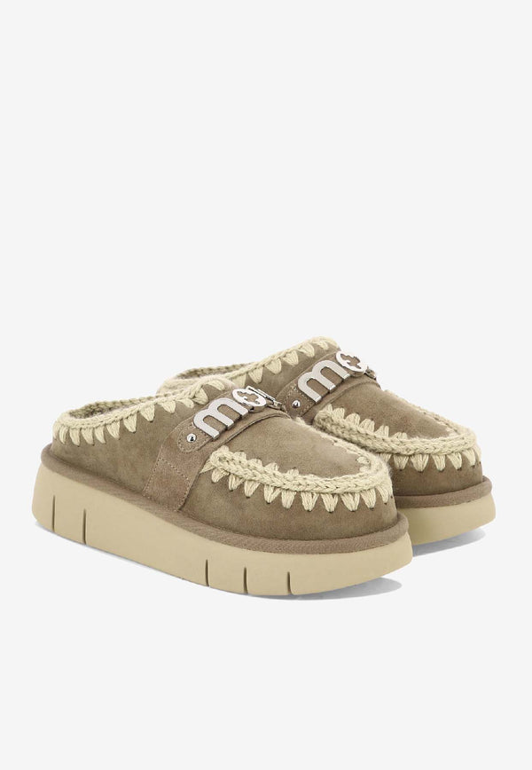 Mou Bounce Suede Clogs Gray MU.FW531001AELGRY_2b1f1866-6a74-404c-a713-83c0497c8484