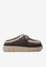 Mou Bounce Suede Clogs Brown MU.FW531001AMOCHA_c0578567-7841-43b9-9b03-12f1e578fde1