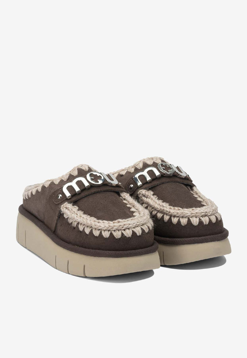 Mou Bounce Suede Clogs Brown MU.FW531001AMOCHA_c0578567-7841-43b9-9b03-12f1e578fde1