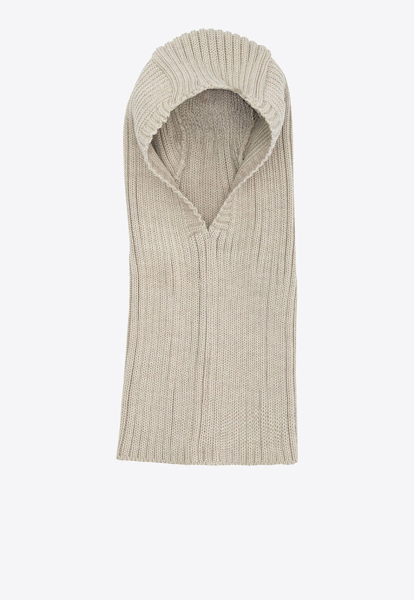 Needles Embroidered Logo Wool Balaclava Beige RW057A-BEIGE_4de59125-7942-4f3c-8561-2b988d7bb6d1