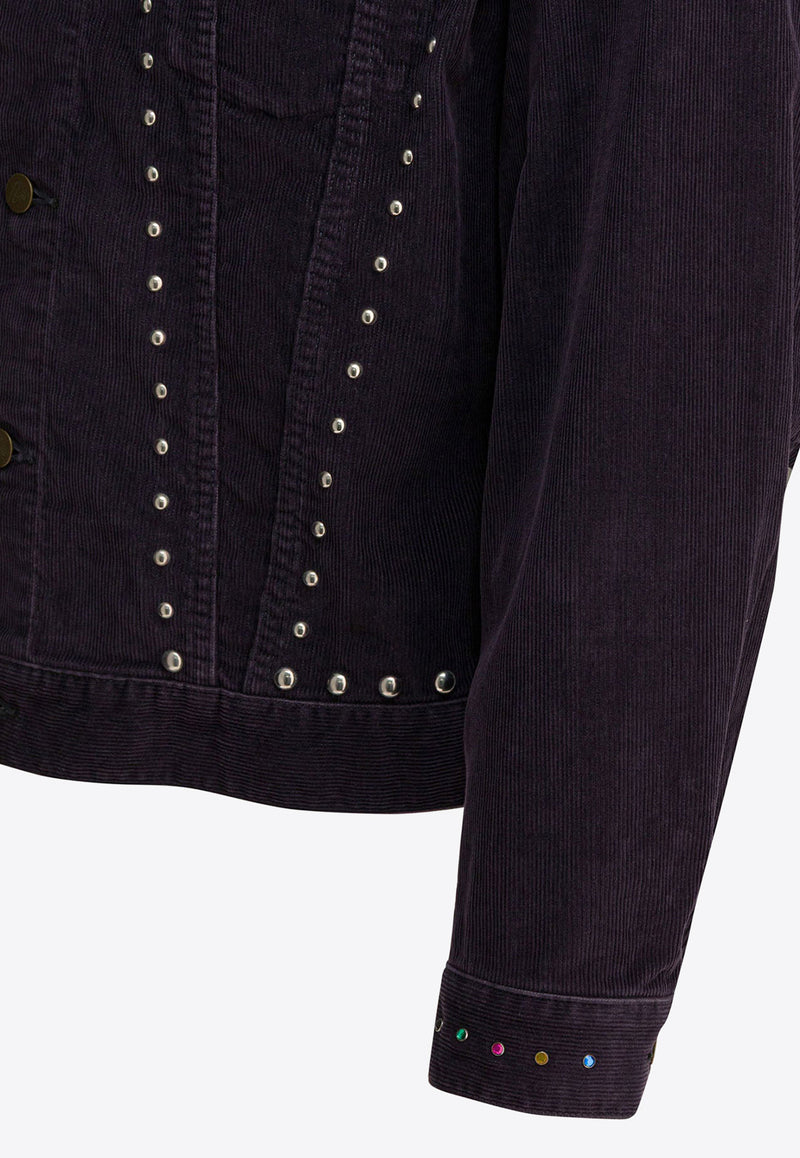 Needles Studded Corduroy Denim Jacket Black RW167B-BLACK_aa7e1b53-cd53-431f-9435-0e821732b36d
