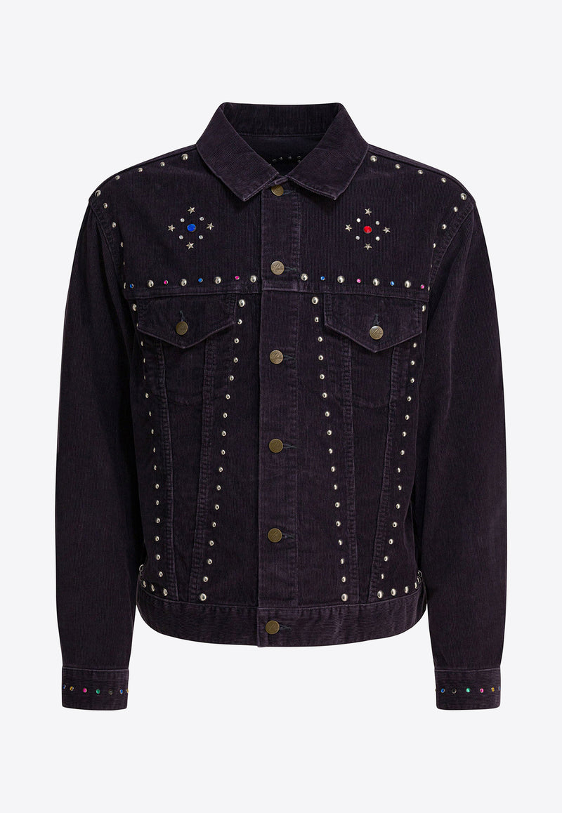 Needles Studded Corduroy Denim Jacket Black RW167B-BLACK_aa7e1b53-cd53-431f-9435-0e821732b36d