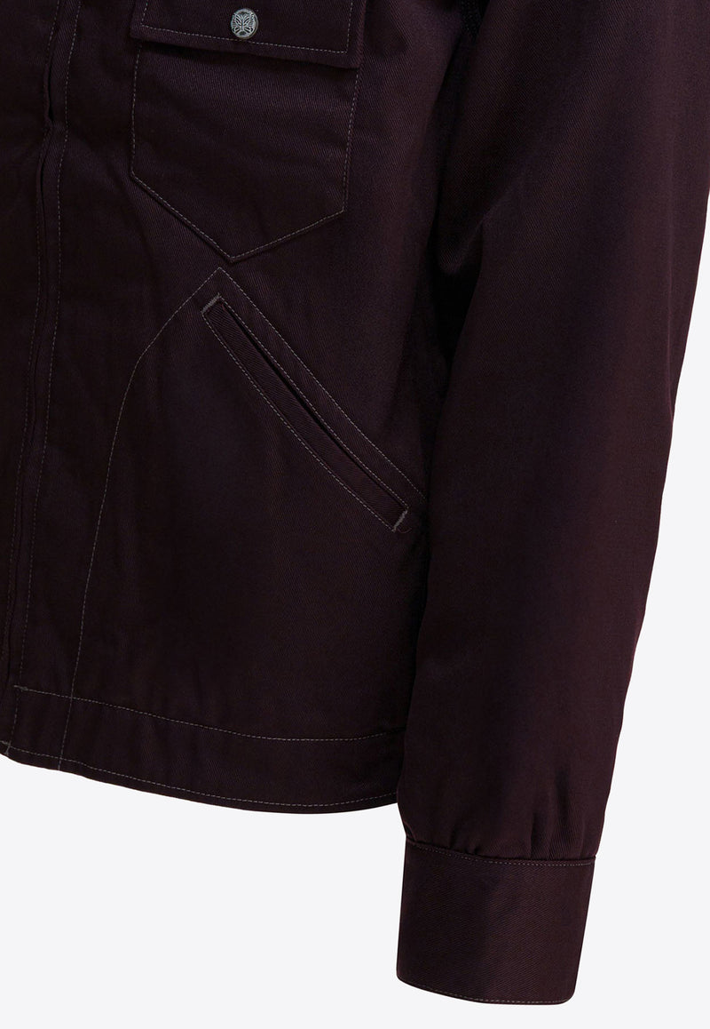 Needles Pe/C Zip-Up Lightweight Jacket Bordeaux RW211A-BURGUNDY_831546ad-8a02-4657-8a27-0fa37c2cc309