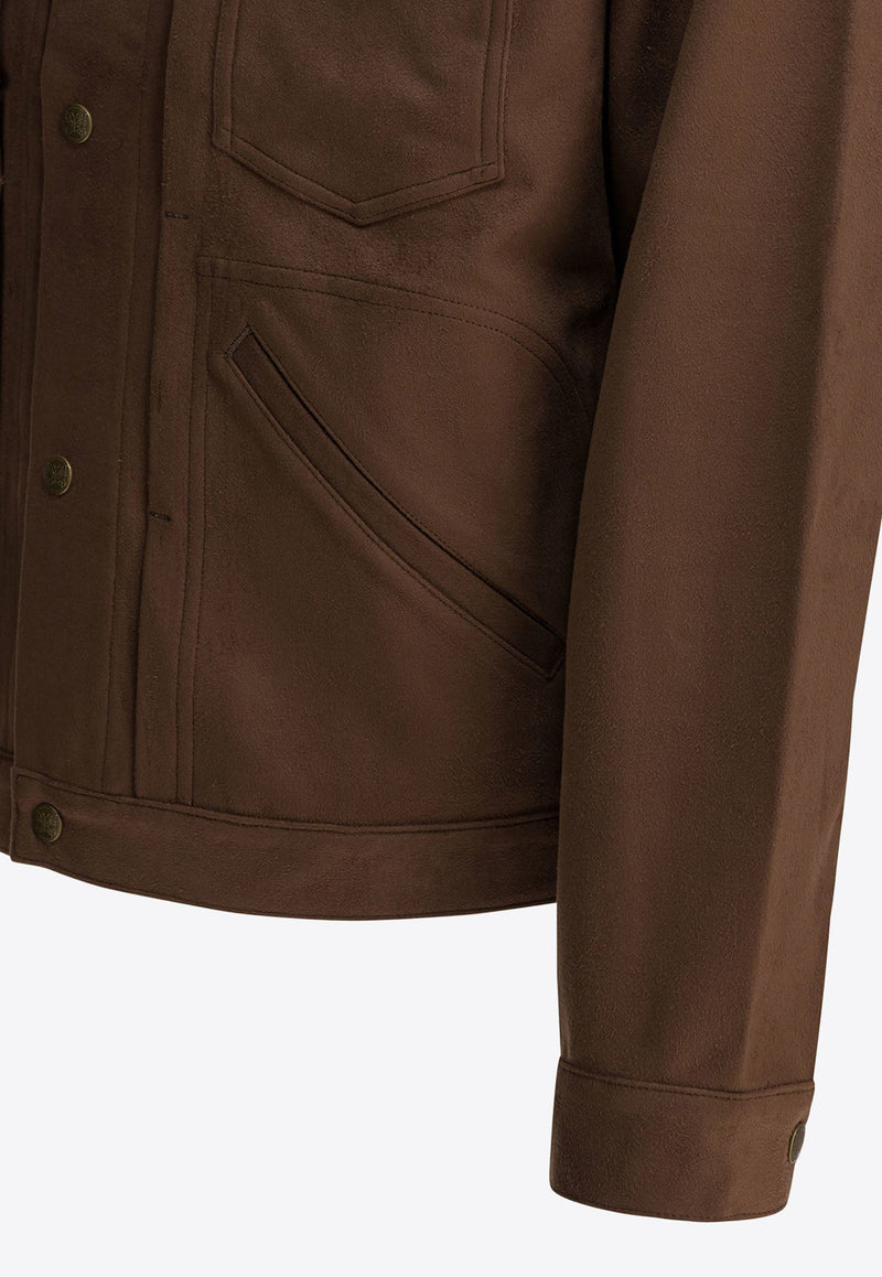 Needles Penny Jean Suede Overshirt Brown RW248A-BROWN_c8162b98-be78-45f3-86e7-1e7a84d4f6fb