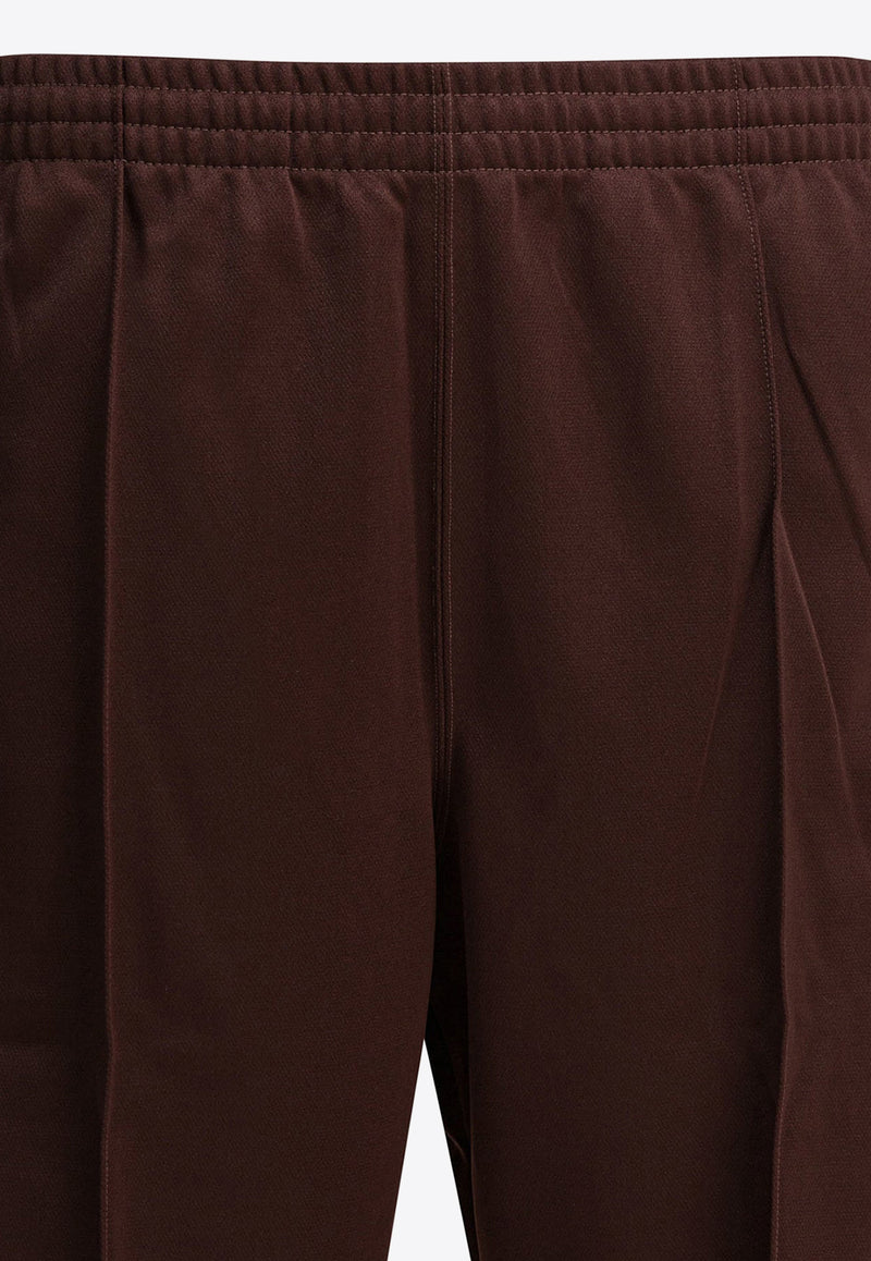 Needles Poly Smooth Logo Track Pants Bordeaux RW316A-BROWN_bdb7eb98-451b-401e-a7ef-f7da66f2ecef