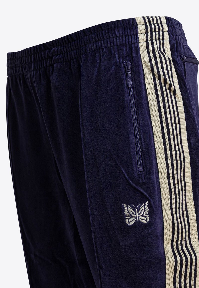 Needles Poly Smooth Logo Track Pants Blue RW326A-NAVY_f9b8e8f9-5695-42cc-85c0-7b7fad655c73