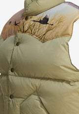 Needles Printed Down Vest RW431A-BEIGE_204c6290-30f6-4b57-aa8c-06e8085adddf