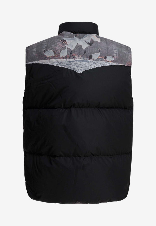Needles Printed Down Vest RW431C-BLACK_29d3de51-057a-4410-964c-4dd5edee3614