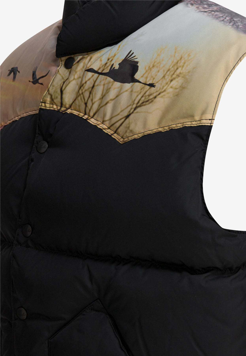 Needles Printed Down Vest RW431C-BLACK_29d3de51-057a-4410-964c-4dd5edee3614