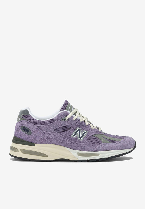 New Balance 991V2 Low-Top Sneakers Purple U991LV2_32b6040d-c23e-46f2-b9fa-1425dff50266