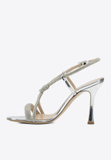 Ninalilou Mya 95 Embellished-Knot Sandals Silver 351037MYALIVING ARGENTO_3f656ad8-91c5-409f-a050-79d18c946fef