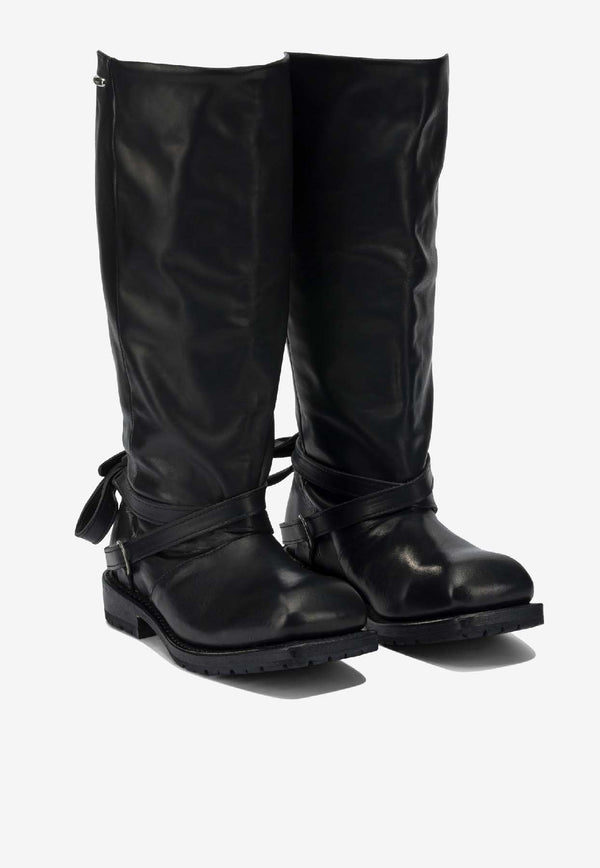 Our Legacy Leather Mid-Calf Boots Black A4257HBBLACK TENSILE CATTLE HIDE_ce338547-f4f7-4b7f-b8fa-38587e9dfce5