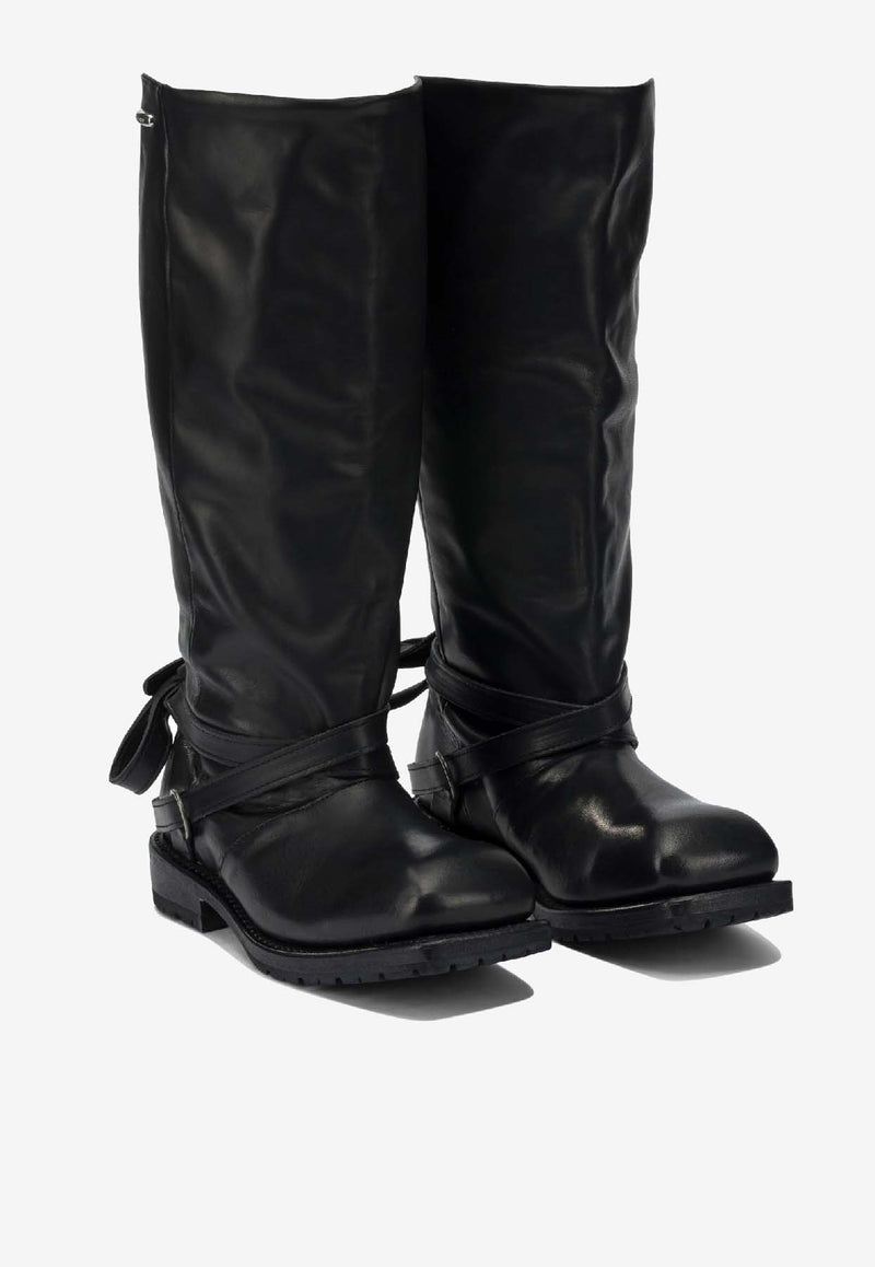 Our Legacy Leather Mid-Calf Boots Black A4257HBBLACK TENSILE CATTLE HIDE_ce338547-f4f7-4b7f-b8fa-38587e9dfce5