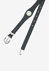 Our Legacy Wave Leather Belt  Black A4258WSSLOW BLACK ARID BULL HIDE_18af7e17-7bed-4808-b696-60cbc57cd825