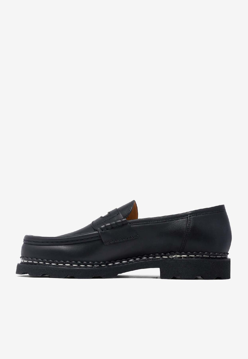 Paraboot Reims Leather Loafers Black 099412NOIRE-LIS NOIR_96dd82aa-e777-4264-abe5-72eb161fd979