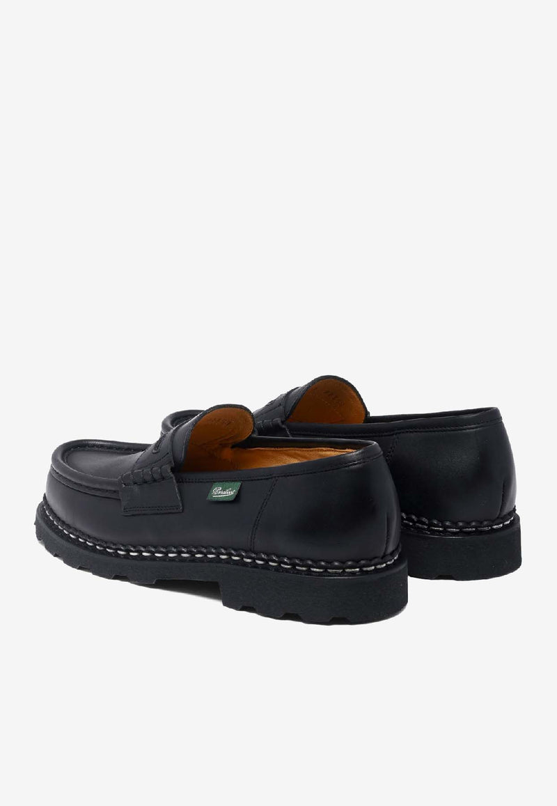 Paraboot Reims Leather Loafers Black 099412NOIRE-LIS NOIR_96dd82aa-e777-4264-abe5-72eb161fd979