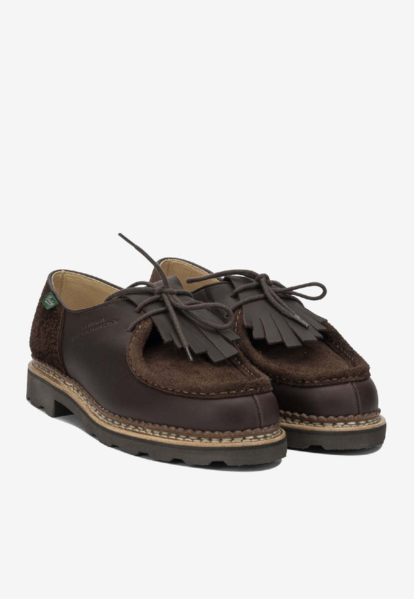 Paraboot Lace-Up Leather Loafers Brown 232173MARRON-LIS/VEL CAFE_9e4e5f8b-4d15-4e2f-9866-087a8f96aa69