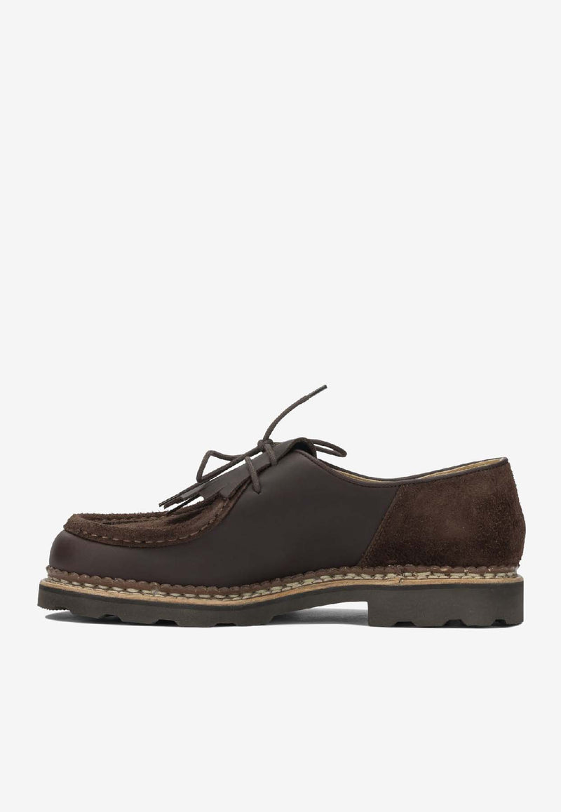 Paraboot Lace-Up Leather Loafers Brown 232173MARRON-LIS/VEL CAFE_9e4e5f8b-4d15-4e2f-9866-087a8f96aa69