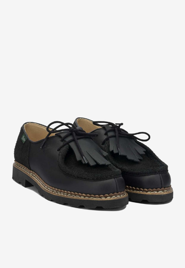 Paraboot Leather Lace-Up Shoes Black 232182NOIR-LIS/VEL NOIR_53d7afbe-e262-4227-9a8d-1e4654643cee