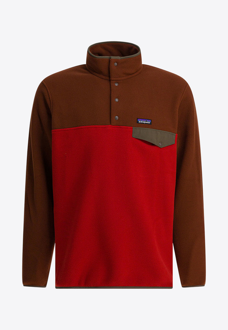 Patagonia Colorblocked Synchilla Snap-T Sweatshirt Red 25551AMRE_28874dad-667a-4031-b053-b2122875d3bc