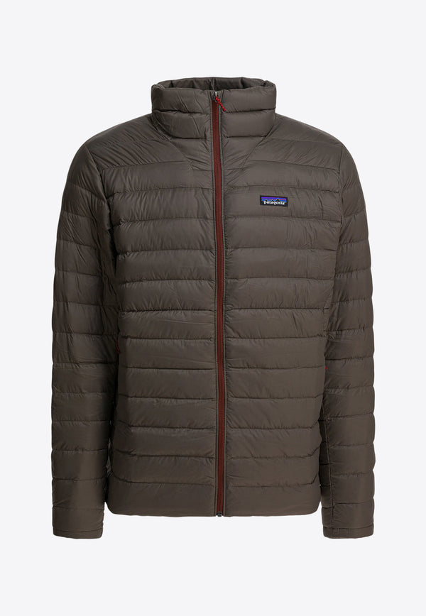Patagonia Logo Patch Down Jacket Brown 84675MRLB_64bd22dd-7a43-41f4-a55a-c415af94a7af