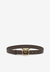 PINKO Logo Birds Plaque Leather Belt Brown 100125A0F1L74Q_46d2a23d-e7e1-4306-9bd7-2e5f1c6bffd6
