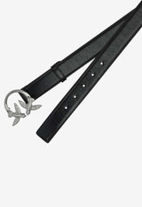 PINKO Love Birds Leather Belt Black 100125A2M4Z99E_e1cef8b5-713c-44ed-9419-fe964bb61f2e