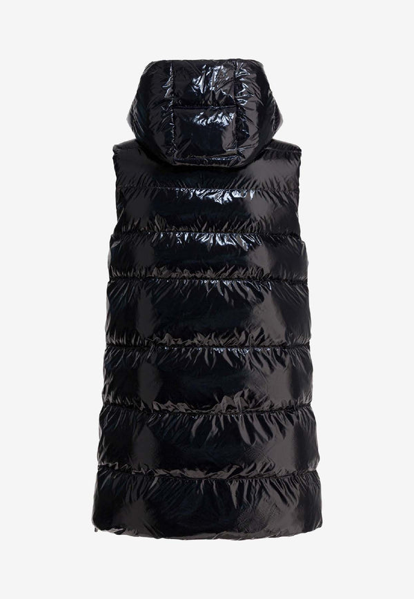 PINKO Glossy Padded Vest Black 103825A2P7Z99_67dadf62-703a-4100-ba70-c9e9deedabbf